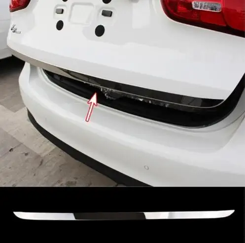Для 2014 2016 2017 KIA CERATO FORTE K3 SDEAN Хром Задняя часть Tronco Puerta Trasera de Moldeo Ajuste La