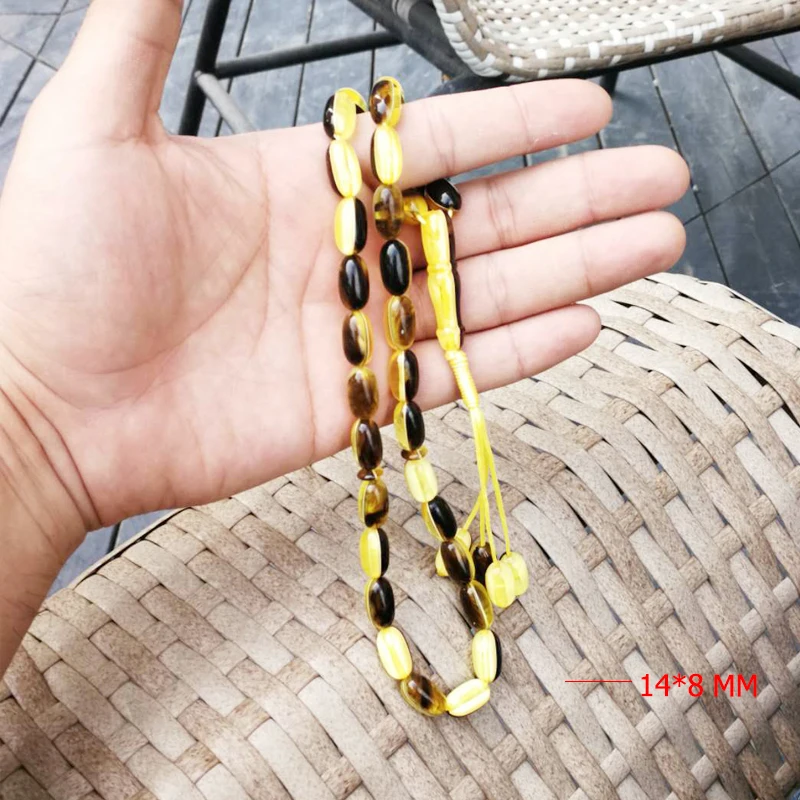 Ambers Tasbih 33 мусульманские четки полимерные бусины исламский Misbaha Mastkhan новый стиль