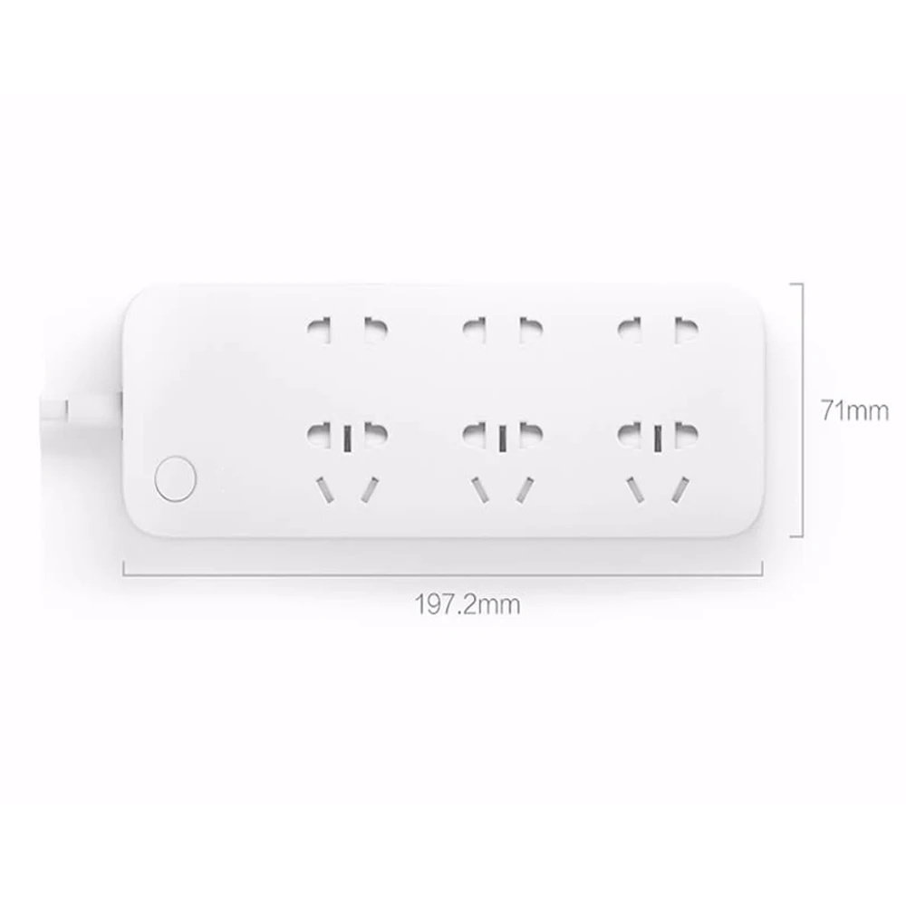Умная лента питания XiaoMi Mi 6 портов с 3 usb портами для быстрой зарядки 2.1A USB разъем