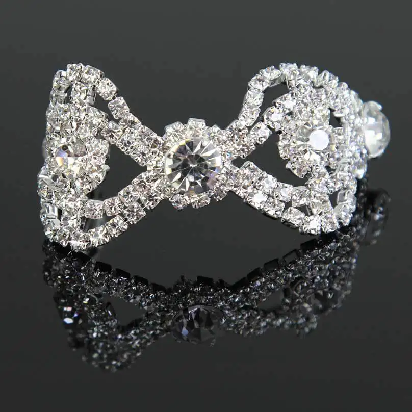 1 шт. сверкающие красивые Серебристые стразы аппликация Свадебные шитье ремесло 6