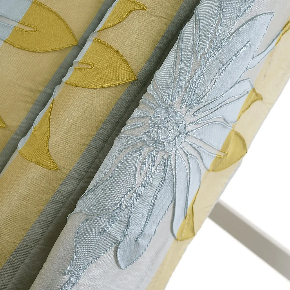 Высокоточные шторы из жаккардовой ткани в виде лотоса Затемненные Цветочные