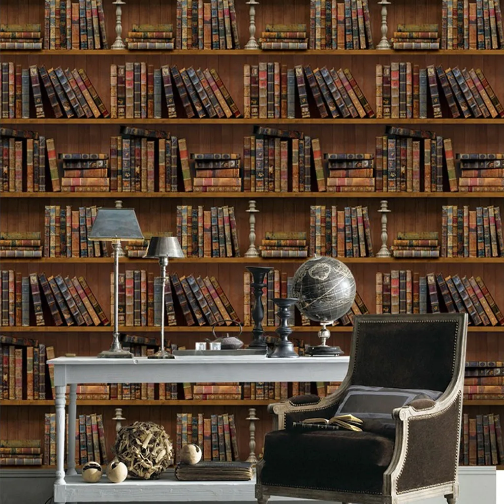 3D книжная полка ПВХ наклейки на стену обои для гостиной украшение спальни