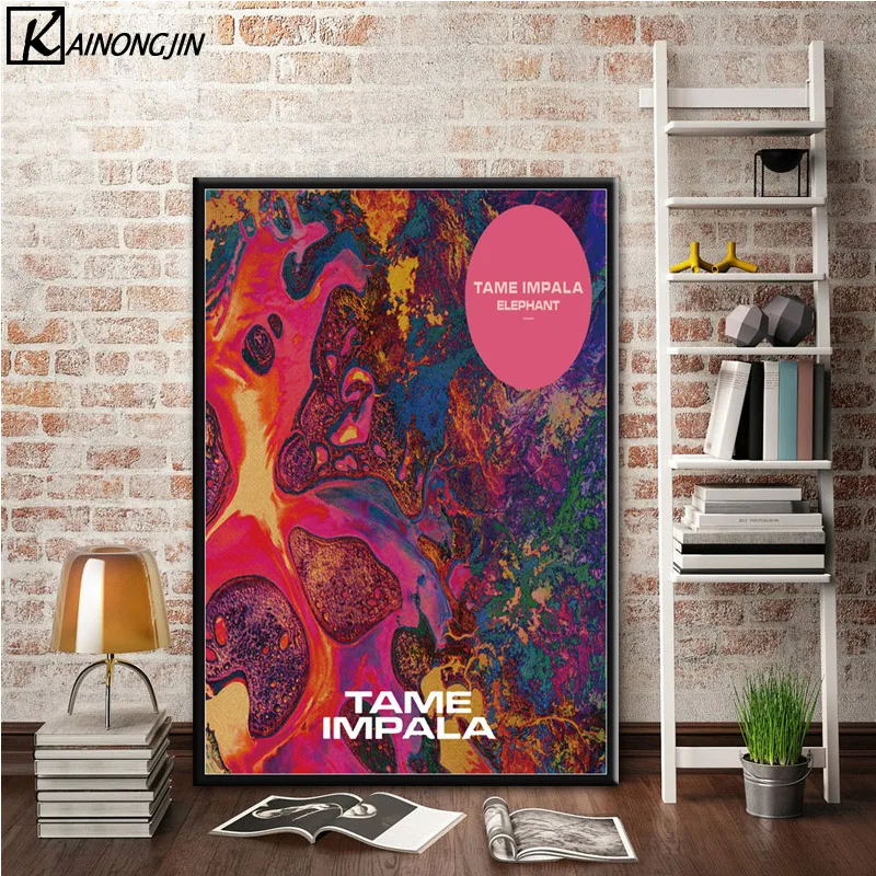 018 Art Poster Tame Impala Psychedelic Rock Band Posters and Prints Wall Picture Canvas Painting Room Home Decoration - Цвет: 018