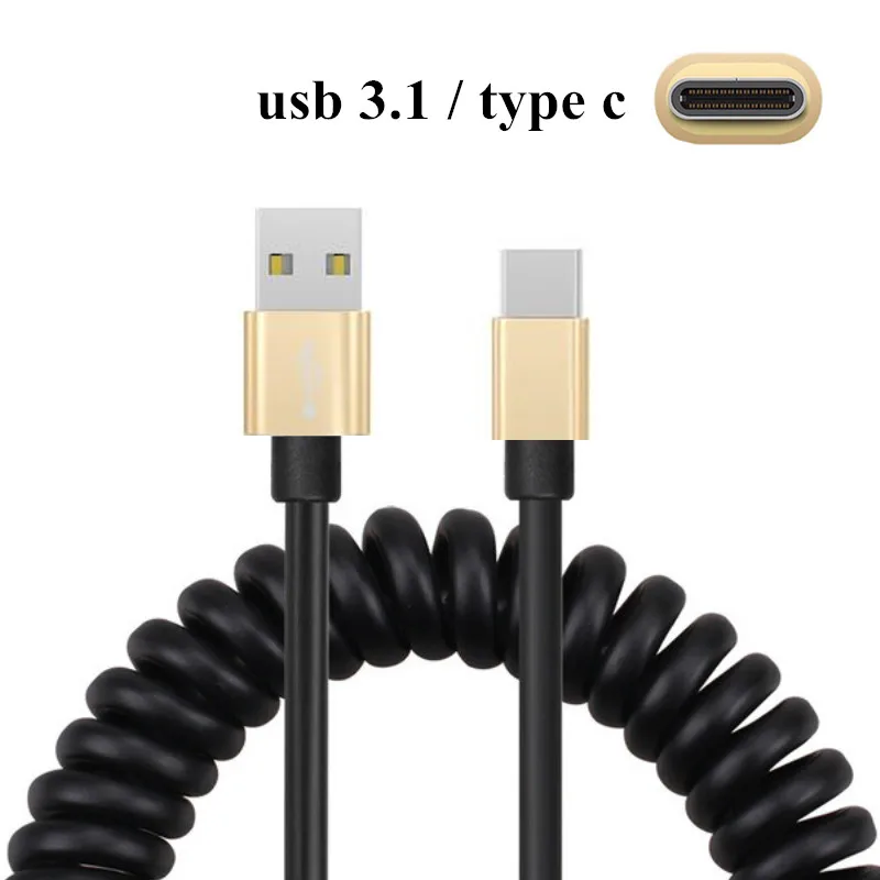 Весеннее автомобильное зарядное устройство с usb-портом Type-C QC 3 0 быстрое для Samsung
