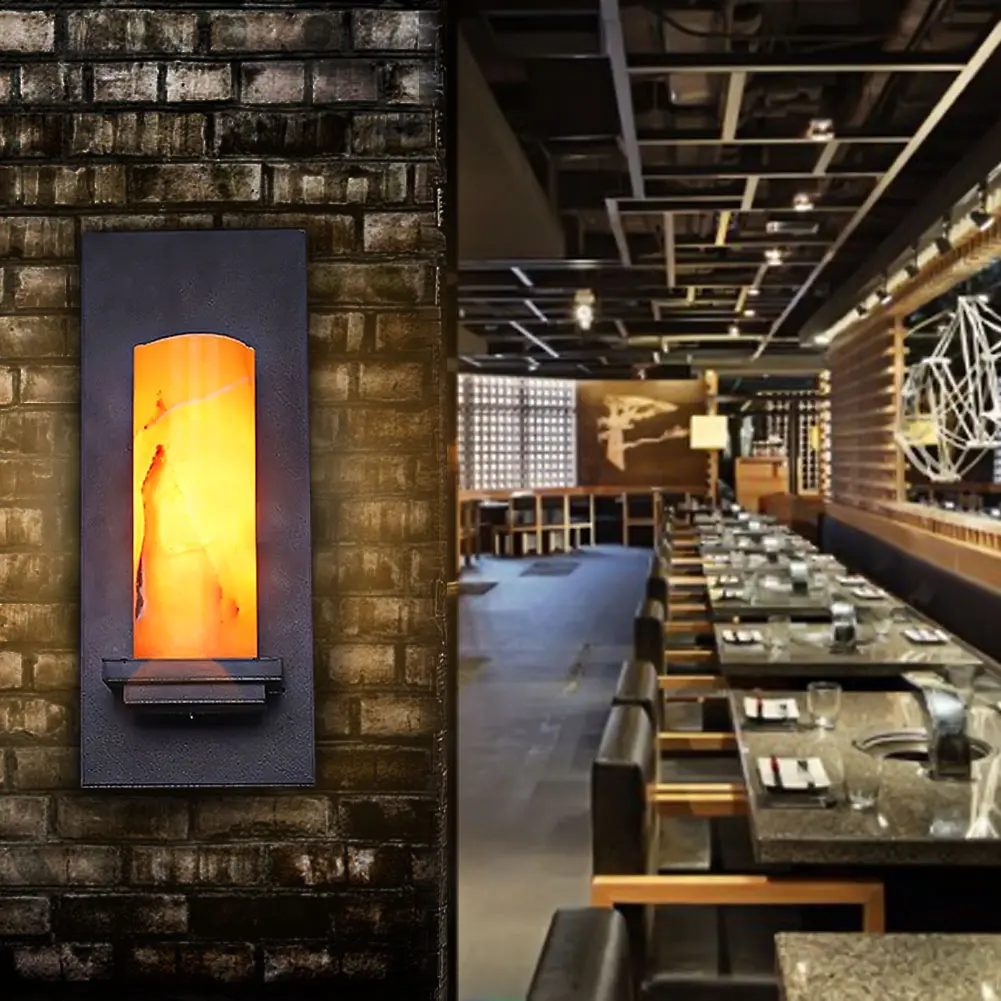 Винтажное железное Мраморное Бра в стиле ретро Лофт настенный светильник