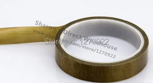 

8mm*10 meters *0.13mm PTFE High Temperature Withstand Insulation Adhesive Tape for LCD, Vacuum Sealer freeshipping