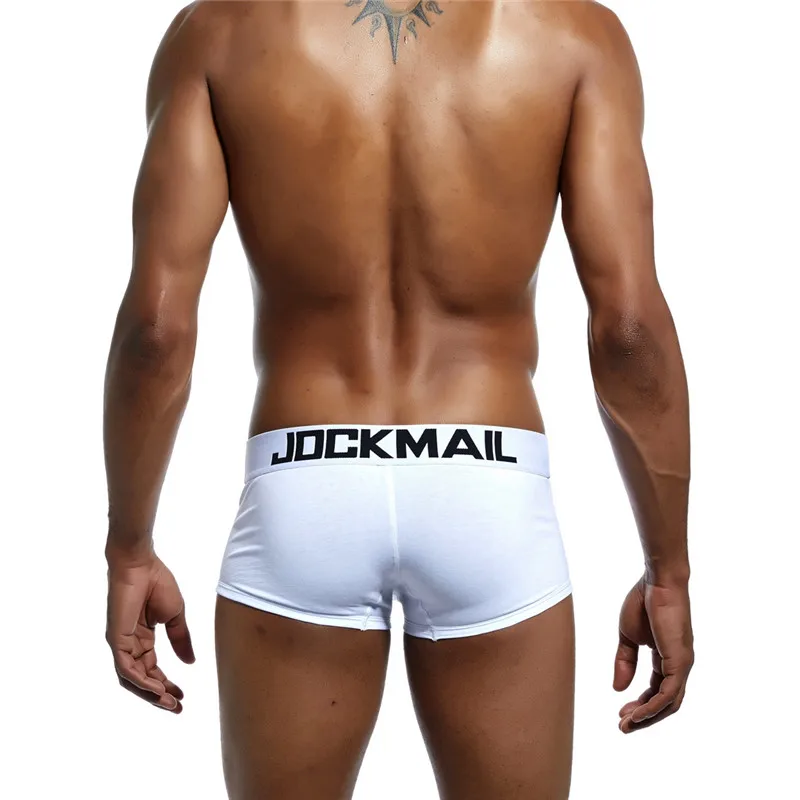 JOCKMAIL, фирменное Мужское нижнее белье, боксеры, шорты для геев, с мешочком для пениса, cueca, боксеры, calzoncillos hombre, мужские боксеры, шорты, трусы для сна