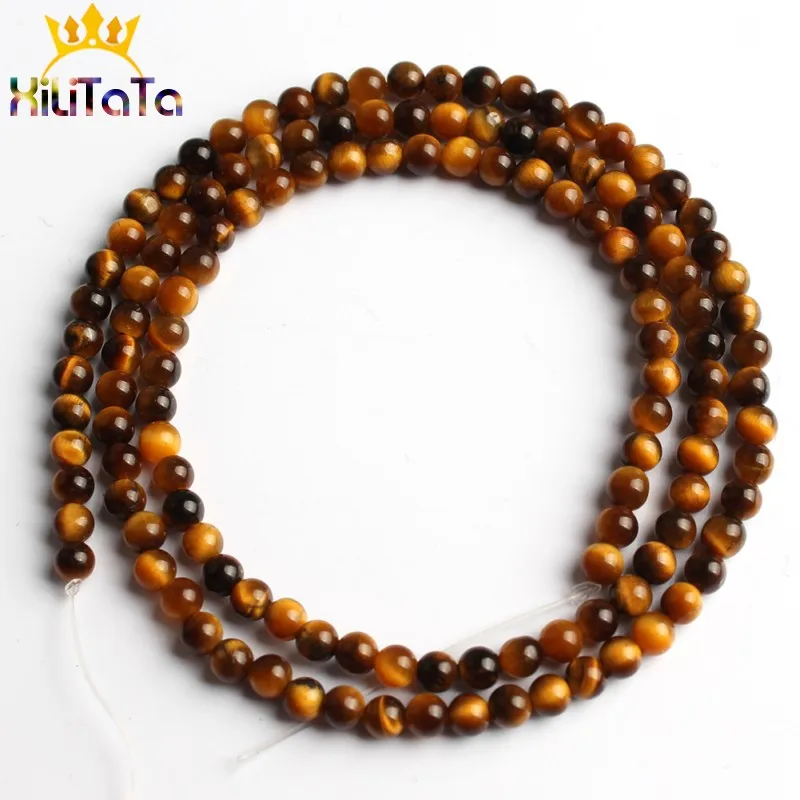 Yellow tiger eye 2-3 мм натуральный камень Агаты лабрадоритовый кварц Амазонит хрустальные бусины Круглые свободные бусины для самостоятельного изготовления ювелирных изделий Браслеты - Цвет: Yellow tiger eye