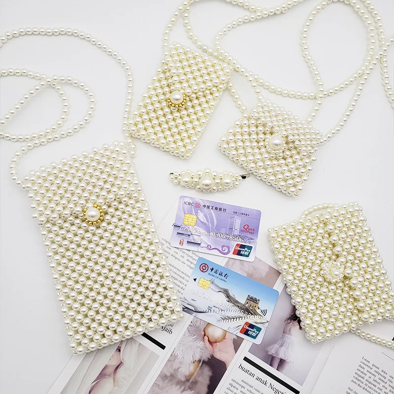 Роскошные Мини ручные жемчужные сумочки ручной работы из бисера сумки через