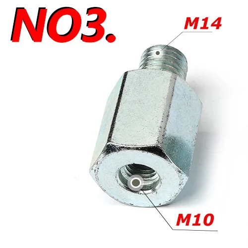 NO3. M14 to M10 Z-lion 1 шт. адаптер для угловой шлифовальный станок M14 5/" или M10 резьбы изменить штекер на женский основной бит полировальный коврик сверлильный адаптер - Цвет: NO3. M14 to M10