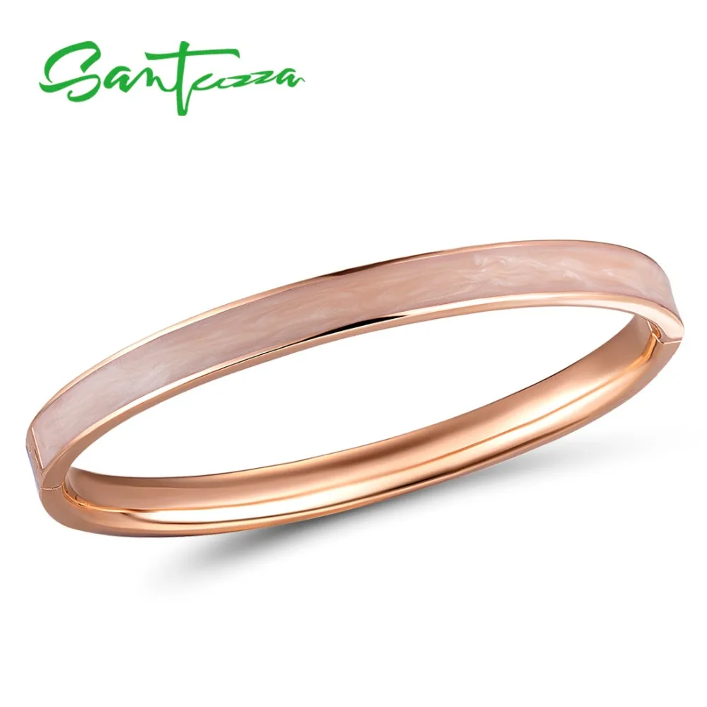 SANTUZZA, женский браслет, простой, лаконичный, многоцветный, эмаль, браслет, высокое качество, вечерние, модные ювелирные изделия ручной работы