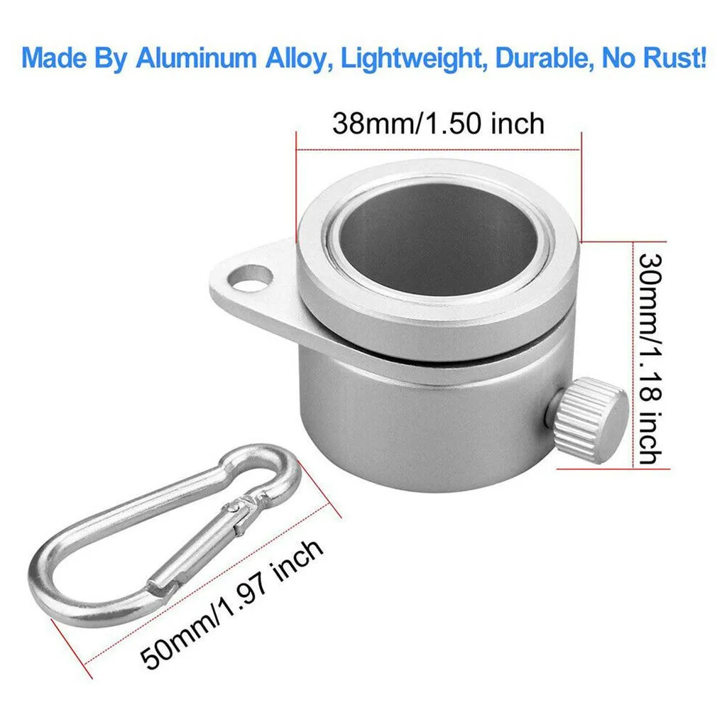 

2pcs/lot New Aluminium Alloy Flag Pole Flagpole Rotating Rings Clip Anti Wrap Grommet Mounting Rings Kit Silver 2021 Hot Sale