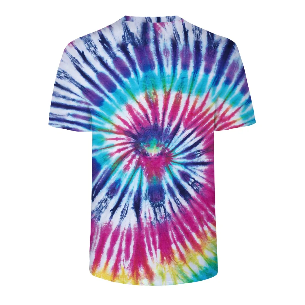 Tie Dye Футболка Топ Футболка Tye Die музыкальный фестиваль хипстер Инди Ретро для мужчин и женщин Летняя футболка