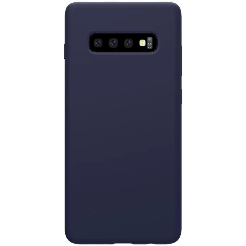 Синий Для samsung Galaxy S10 Plus чехол Nillkin Flex чистый класса люкс из жидкого силикона мягкий на ощупь для samsung S10 Plus чехол для телефона - Цвет: Синий