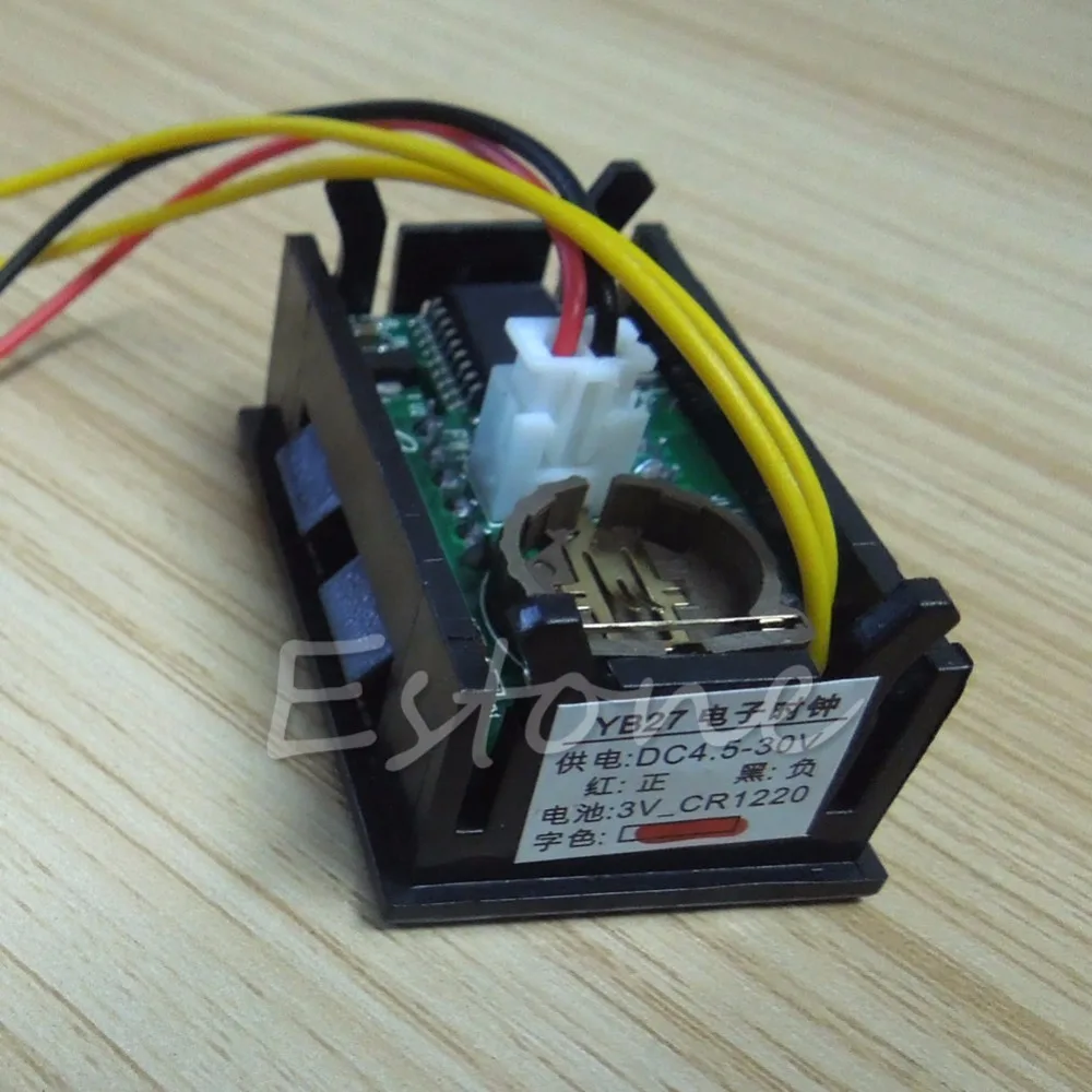 12В/24В аксессуары для автомобиля мотоцикла приборная панель Цифровые Часы