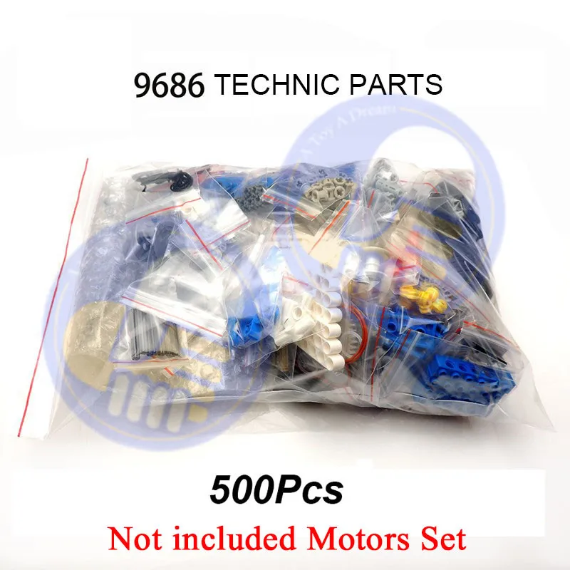 9686 Bulk Parts Технические детали, строительные блоки WEDO, Обучающие Организации, стебель, робот, наука, силовая технология, набор, совместим с 9686, набор игрушек - Цвет: 9686 Bulk Parts