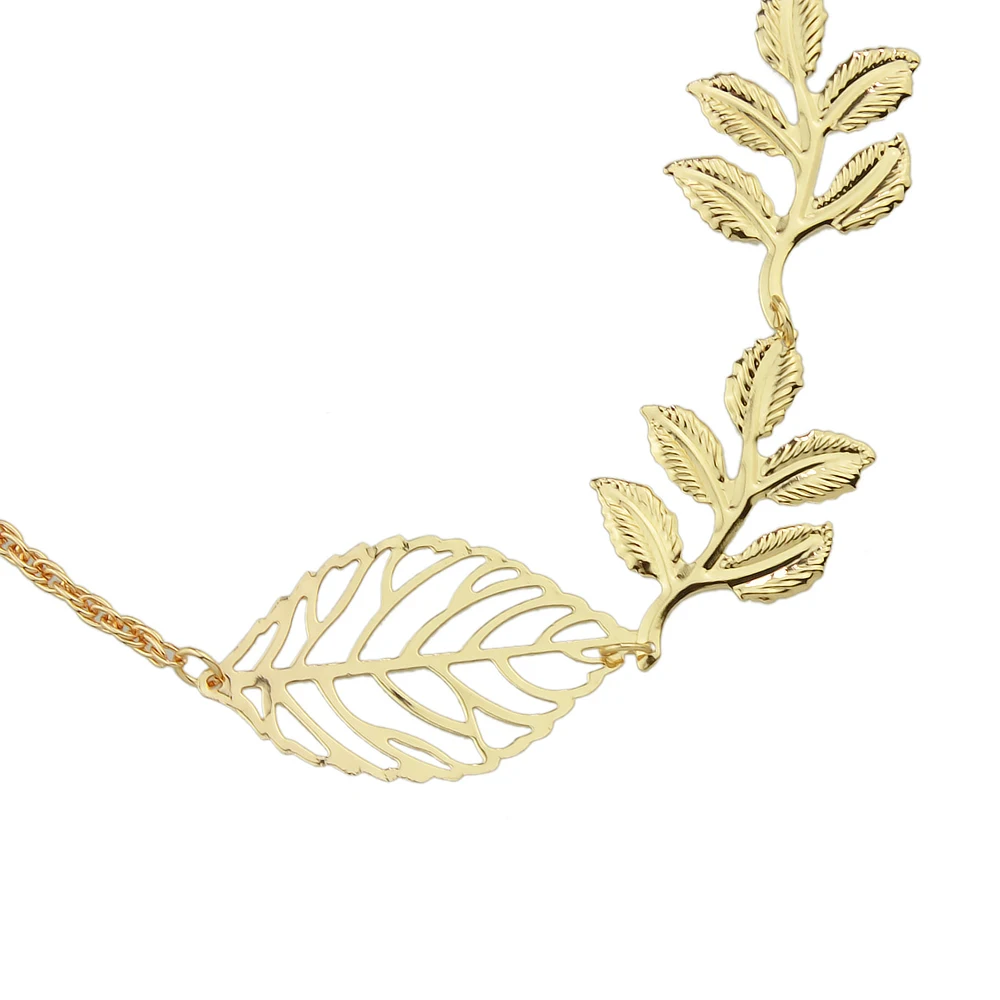 Wedding Hair Accessories Gold Color Leaf Pattern Hairbands Jewelry Fashion Women Hairwear|fashion hair jewelry|hair jewelryjewelry |