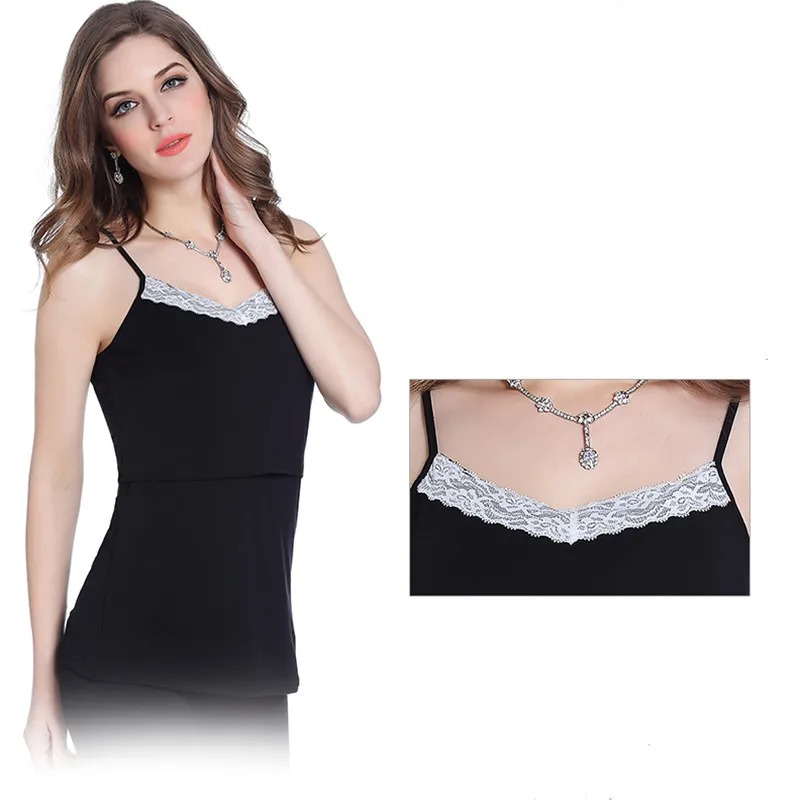 Fashion Elastic Cotton Nursing Tank Tops Breast Feeding Vest Clothes For Pregnant Women Maternity Breastfeeding Shirts Tee B0285 |