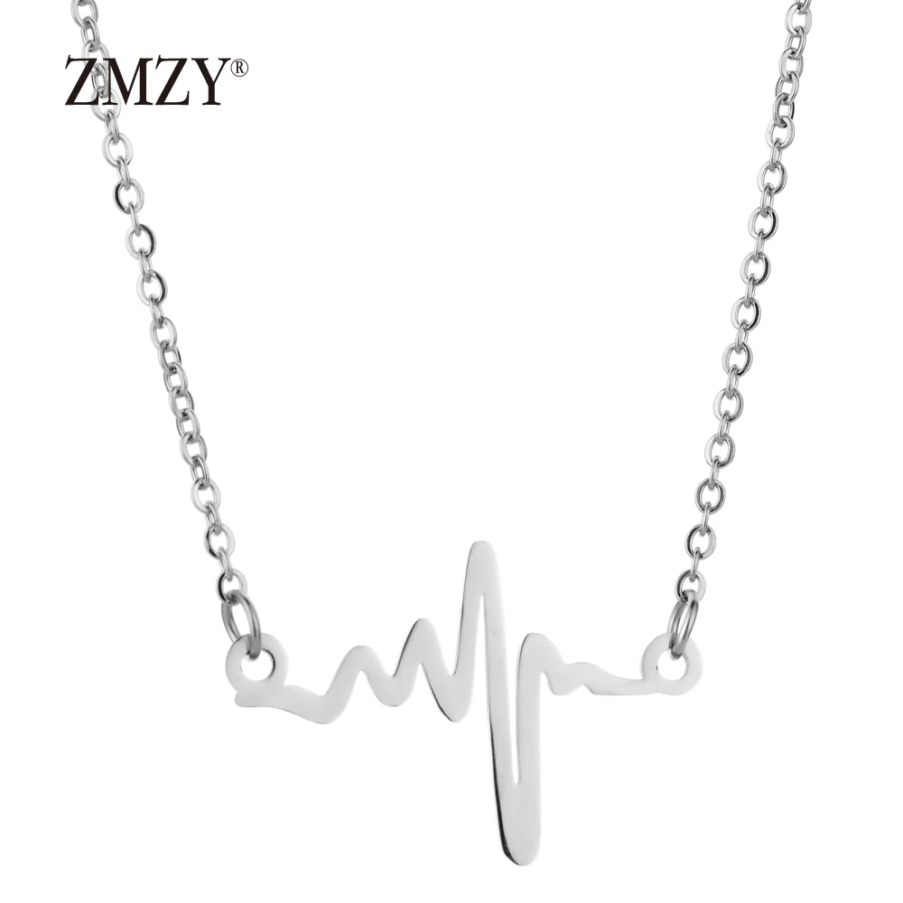 KD038 ZMZY Love Мальчики Подвеска для девочек золото/серебро цвет ожерелье из нержавеющей стали кулон ожерелье s для женщин модные ювелирные изделия подарок - Окраска металла: KD038