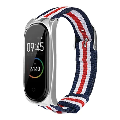 five strap sliver Vorke VKS5 нейлоновый ремешок для часов Miband4 Замена для Xiaomi Band 4 браслет для Miband 3 ремешок на запястье - Цвет: five strap sliver