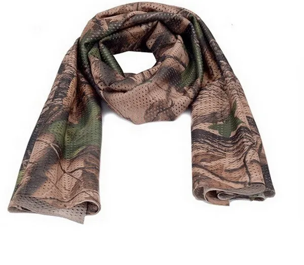 Bionic Camo Higih качественные шарфы мульти тактические камуфляжные рыболовные сетки армейский шарф Вуаль прикрытие для снайпера шейный платок камуфляж уличный шарф - Цвет: Bionic Camo