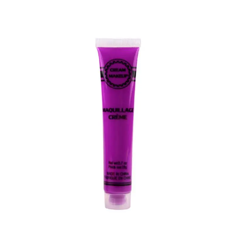 Purple S 1 шт Красочный Макияж краска для лица ing Хэллоуин экологическая краска для тела ing Neon лицо красота краска для тела танцевальный фестиваль макияж - Цвет: Purple S