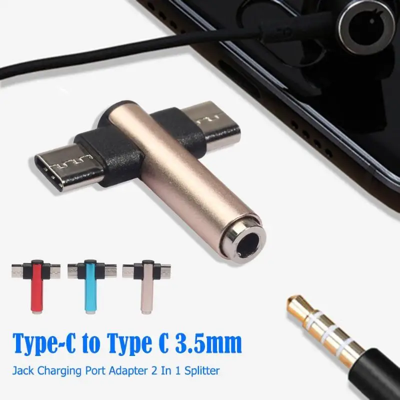 2 в 1 тип c до 3 5 мм аудио преобразователь для наушников USB C зарядный адаптер