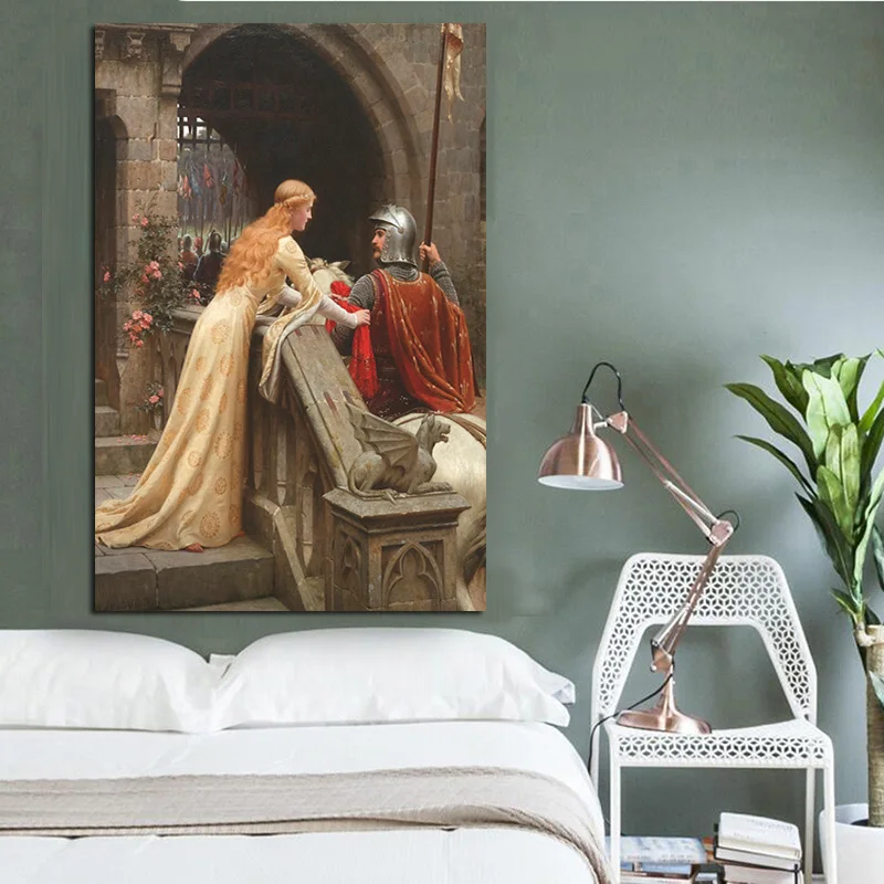 Англия, знаменитая картина маслом импрессионизма "Божья Скорость" на холсте, постеры и печати Nordic Wall Art Picture для гостиной.