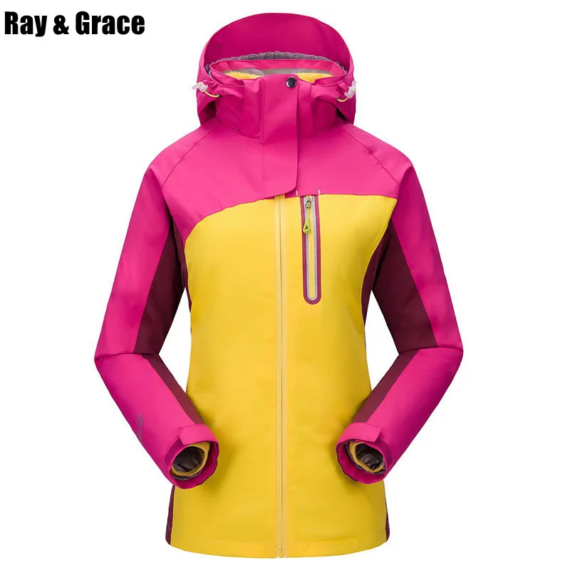 RAY GRACE Softshell Men Jacket Hiking Coats Warm Fleece Fishing Windbreaker Outdoor Camping Trekking Wateproof Women Jackets | Спорт и