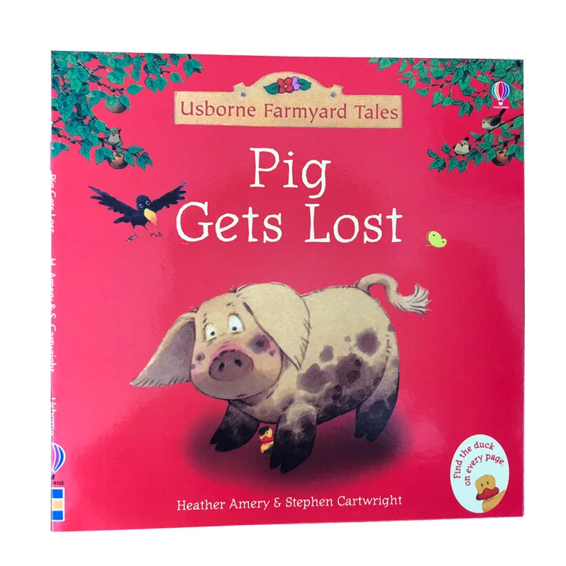 20Books/Set 15x15cm kids Usborne Picture Books Children Baby famous Story English Child Book Farmyard Tales Eary education |
