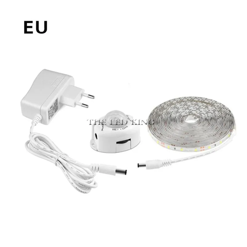 Светодиодная лента с датчиком движения 5050 SMD водонепроницаемая светодиодная для