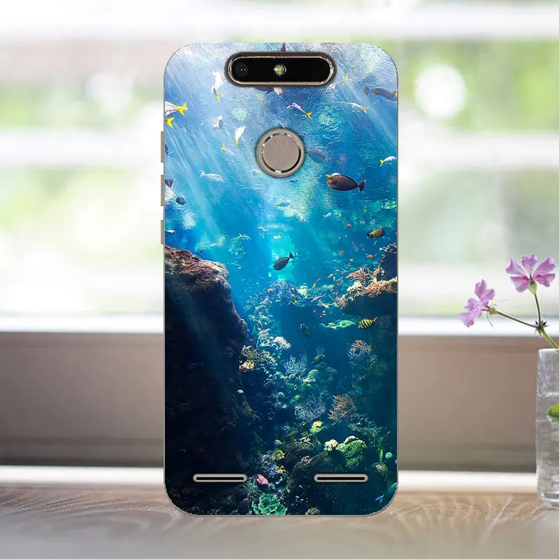 FANATU zte V8 мини-Чехол, силиконовый мягкий ТПУ 5 дюймов, защитный чехол с принтом для zte Blade V8 mini V 8 mini чехол для телефона