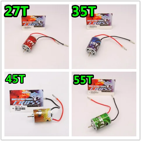 

CROSS RC 1/10 27T 35T 45T 55T 540 Brush Electric Motor waterproof RC Rock Crawler Axial SCX10 RC4WD D90 Trax TRX-4 RC Parts
