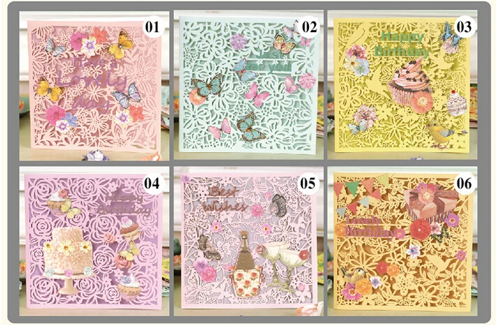 Роскошные многофункциональные квадратные лазерные подарочные поздравительные