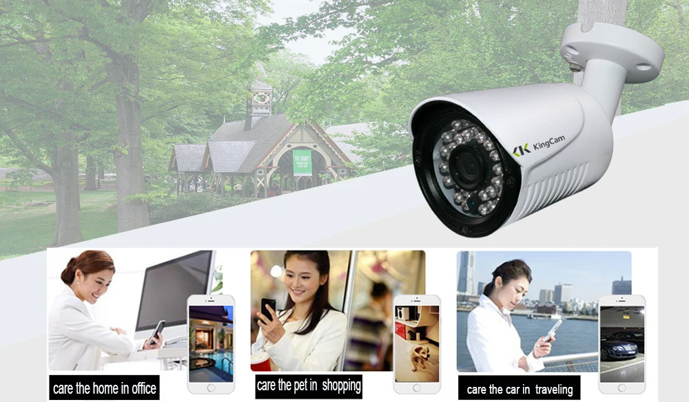 Kingcam безопасности POE IP Камера металла сети Камера Товары теле- и видеонаблюдения 1080 P Ночное видение CCTV Водонепроницаемый открытый 2MP Пуля Cam видеонаблюдение