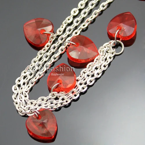 Fab Серебряная цепочка сердце камень волос Тикка обруч на голову головной убор