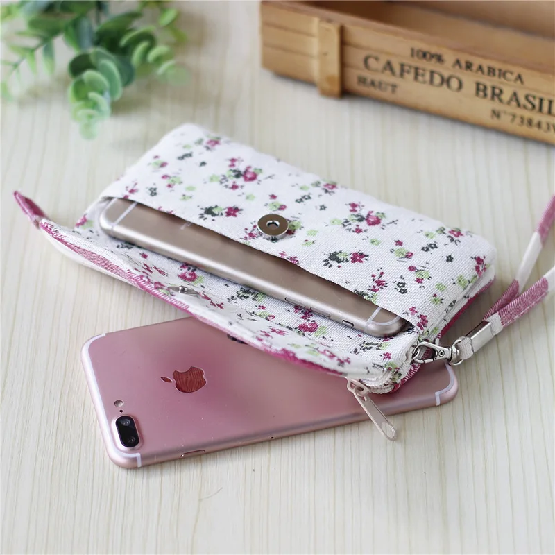 Женский Длинный хлопковый органайзер кошельки женские маленькие мешочки для