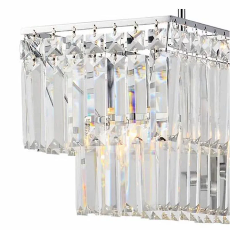 Современная хрустальная люстра s прямоугольсветодиодный светодиодсветильник