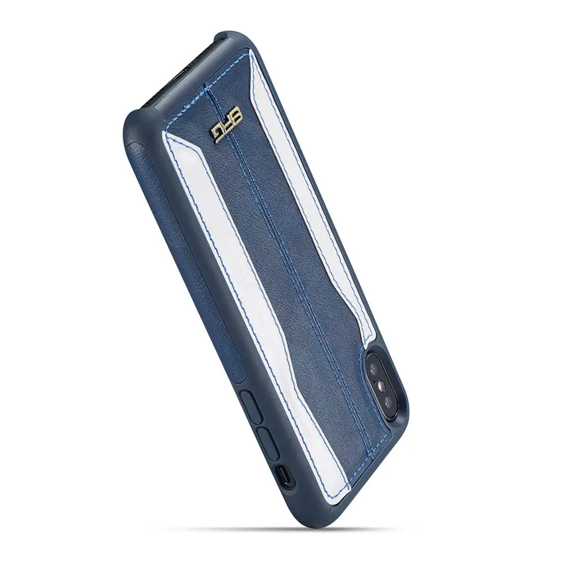 Роскошный чехол из искусственной кожи для iPhone 7 8 Plus тонкий жесткий X 5s SE 6 6s с