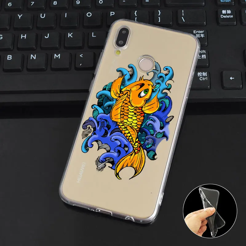 DREAMFOX K294 рыбы мягкие ТПУ силиконовый чехол для huawei Honor 6A 6C 7X9 10 P20 Lite Pro P Smart |
