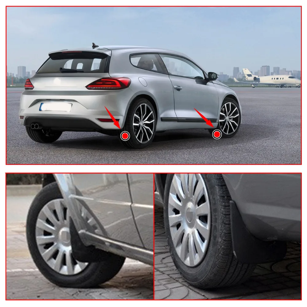 Передние и задние щитки от грязи для VW Scirocco 2009 2017|rear mud flap|mud flapsvw flaps |