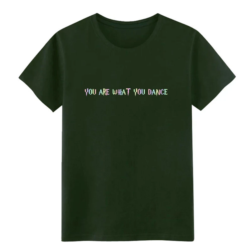 Мужская футболка с надписью You are what you dance Music Rave Techno Gift Idea хлопковая формальная