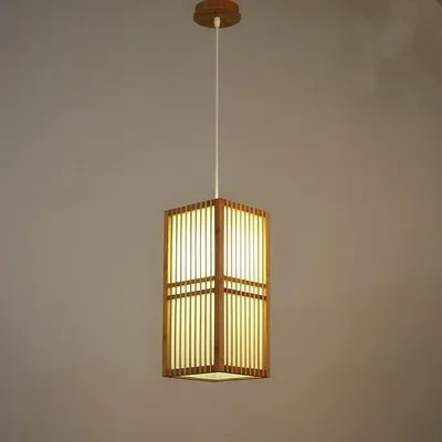 Kopen Japan Stijl Bamboe Hanglamp Handgemaakte Houten Lantaarn Restaurant Bar Cafe Bistro Hotel Theehuis Slaapkamer Suspension Opknoping Licht