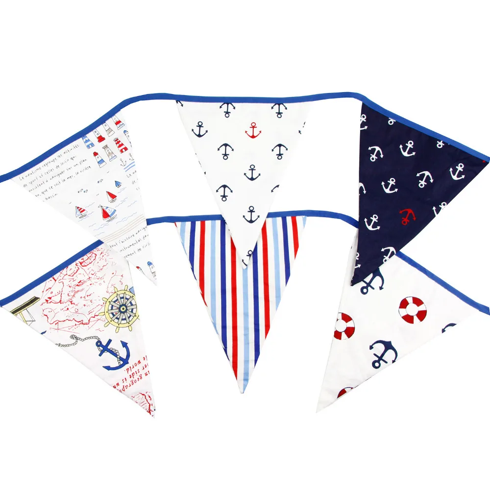 2017 3 5 м 12 флагов морской пиратский флажок индивидуальный День рождения украшение