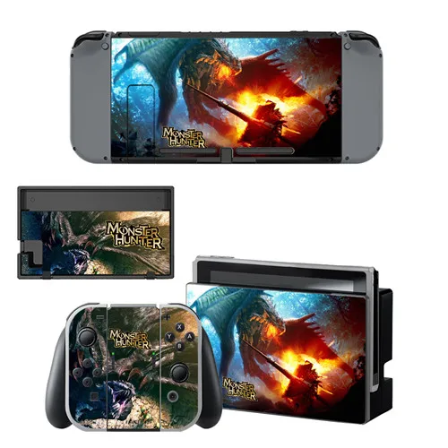 YSNS0473 Monster Hunter Виниловая наклейка для NintendoSwitch наклейка для Nintend Switch NS консоль и контроллер Joy-Con - Цвет: YSNS0473