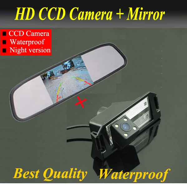 Зеркало заднего вида Full HD 4 3 дюйма TFT + светодиода CCD для HYUNDAI I30/ KIA SOUL|monitor holder|camera 5d