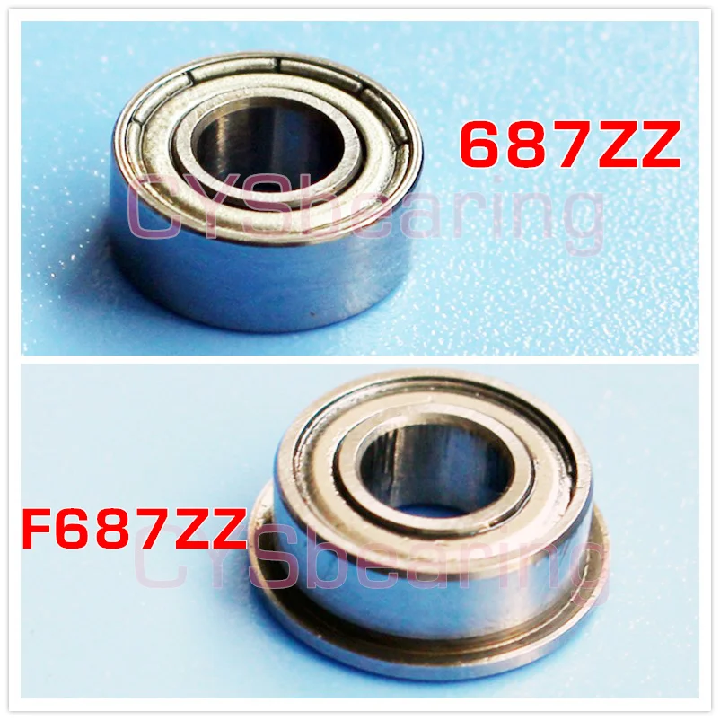 687 687Z 687ZZ 7*14*5 мм подшипник с глубоким желобом из хромированной стали F687ZZ фланец