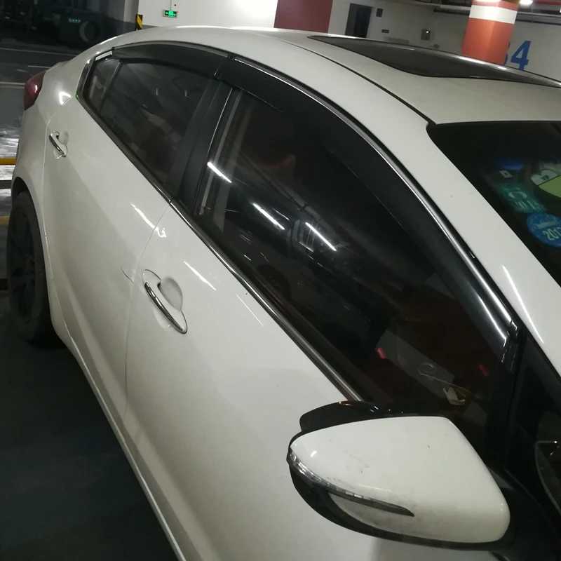 Подходит для Kia K3 4 шт./компл. окна козырек Vent Оттенки Защита от солнца дождь дефлектор гвардии авто аксессуары для K3