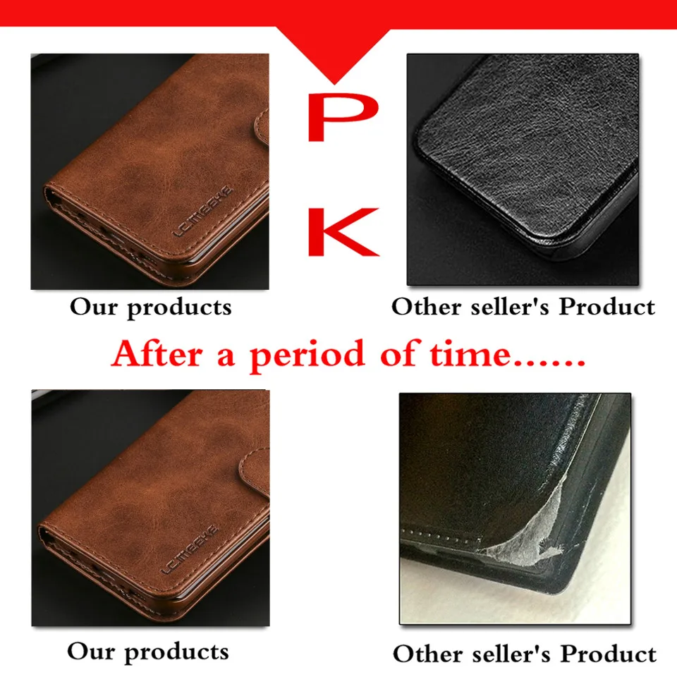Luxury Cover Leather Coque For funda Xiao mi A2 Case Wallet TPU Phone Flip lite | Мобильные телефоны и аксессуары