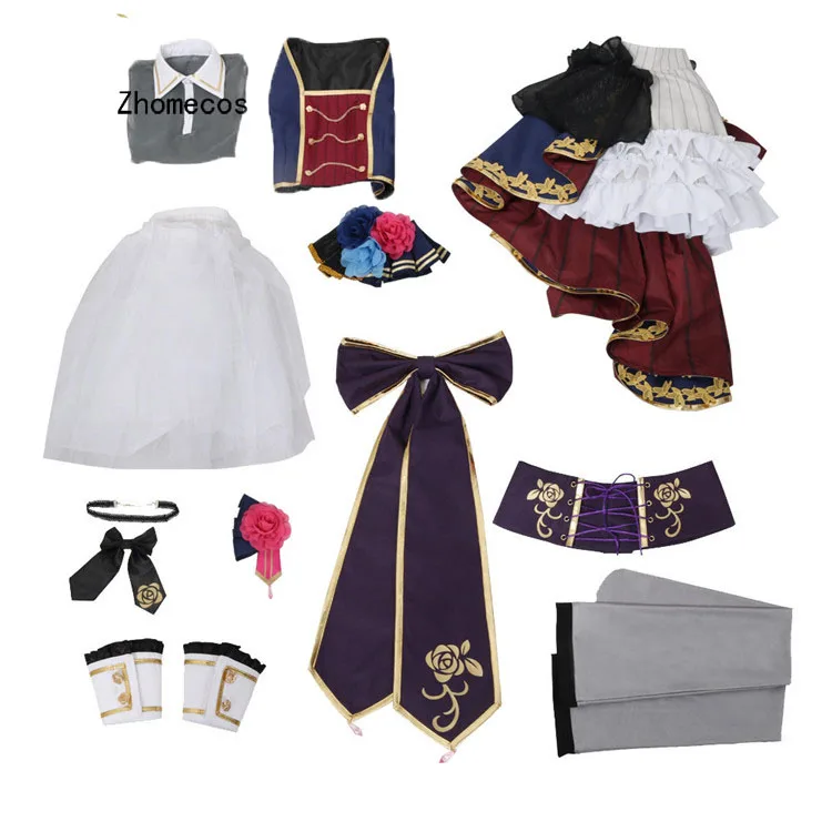 Zhomecos Amine BanG Dream Udagawa Ako костюм для косплея 7 Live Roselia костюмы косплей Lalita платье